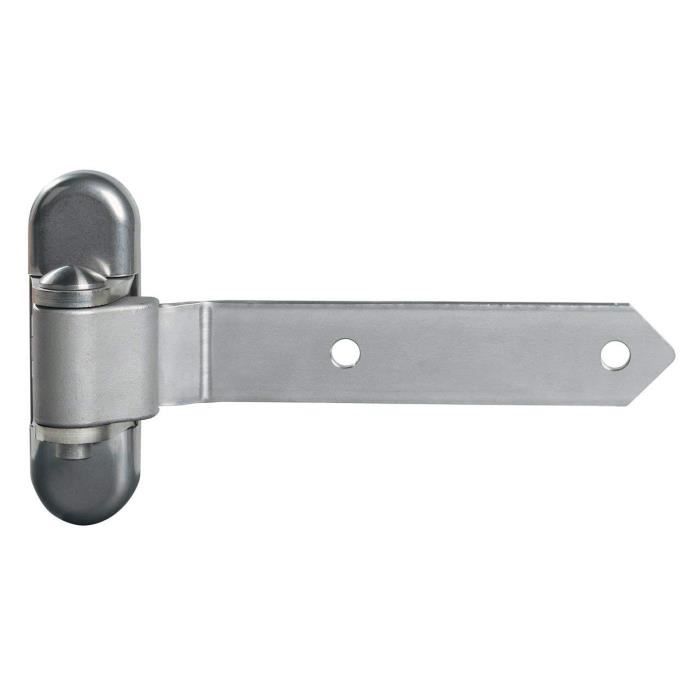LOCINOX Charnière 180° à réglage tridimensionnel pour portails en bois Bras d'articulation en acier galvanisé à chaud 3DW-250-HDG