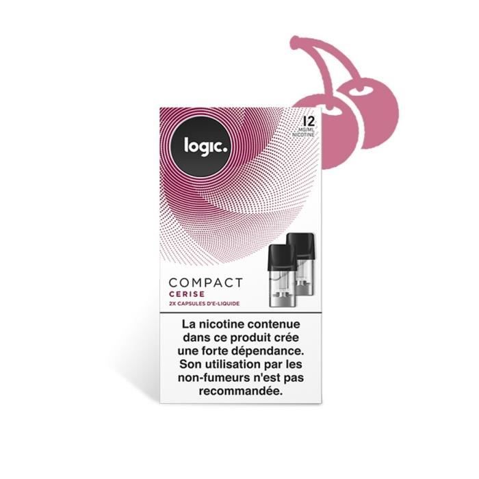BOÎTE DE 2 CAPSULES LOGIC COMPACT CERISE 12MG