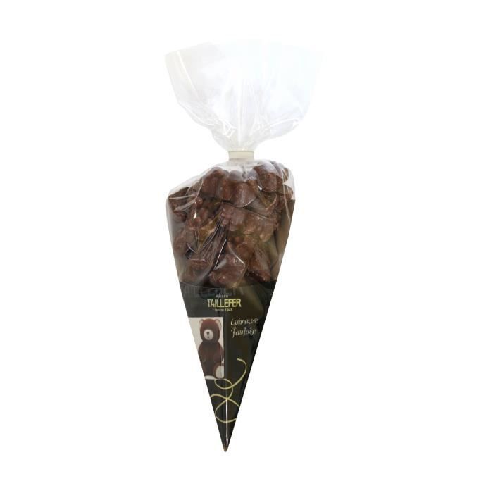 MAISON TAILLEFER Nounours guimauve Maxi Cornet - Enrobée de chocolat au lait - 300 g