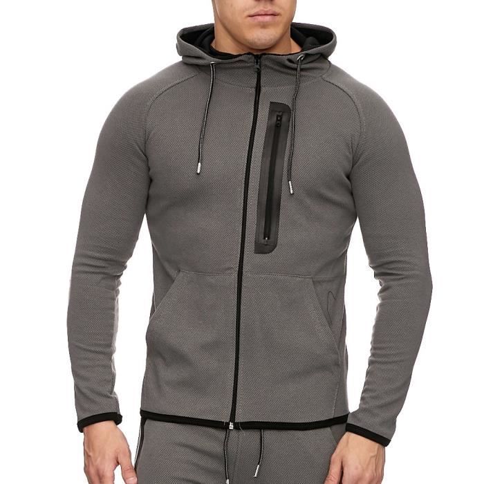 Veste de survet sportswear Veste à capuche 1965 gris