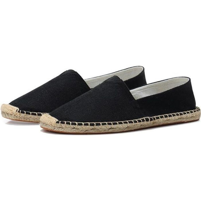 Espadrilles d'été Loafers Amoureux Confort Vêtements Masculin Noir Homms