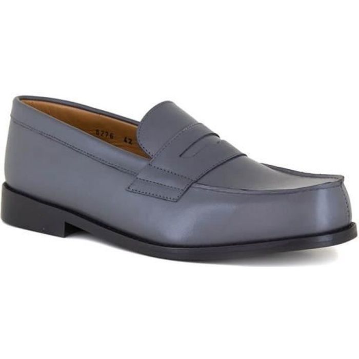 Mocassin Homme J.Bradford Cuir Gris Foncé JB-BUNBURY