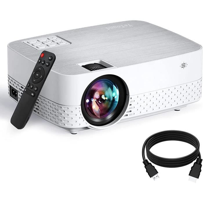 Vidéoprojecteur Yefound Q5 Mini Projecteur Supporte 1080P Full HD 6500 Lumens Rétroprojecteur Portable Multimédia Home Cinéma Compat