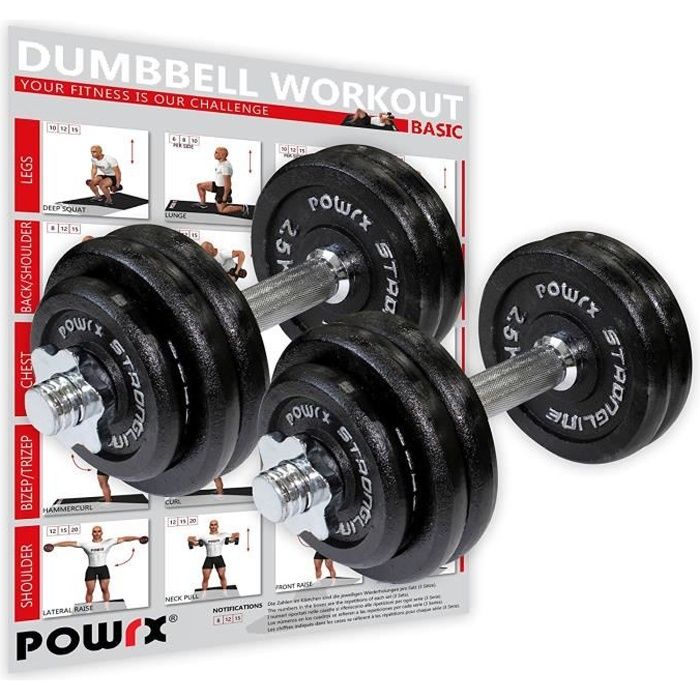 Haltère en Fonte Set 30 kg