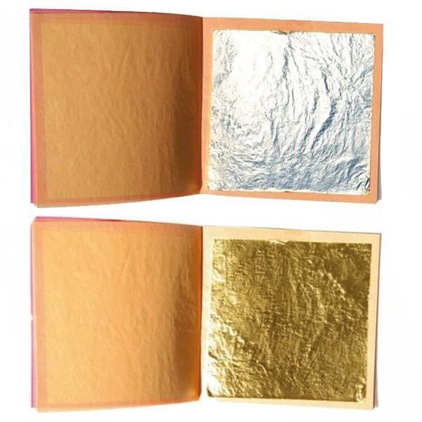 Feuilles d'argent et d'or comestibles