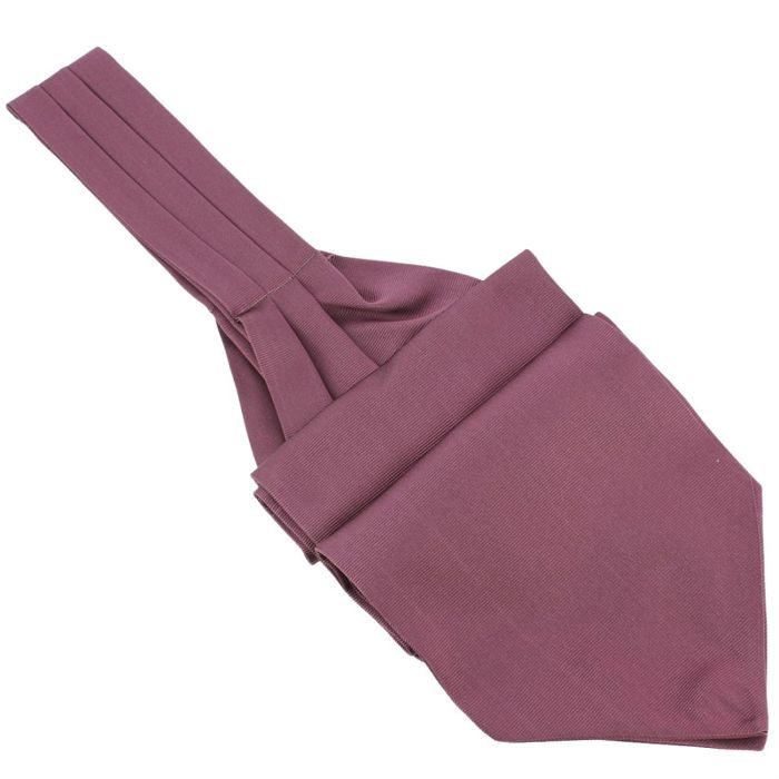 Cravate Ascot en soie, Melanconia, Fait à la main Violet