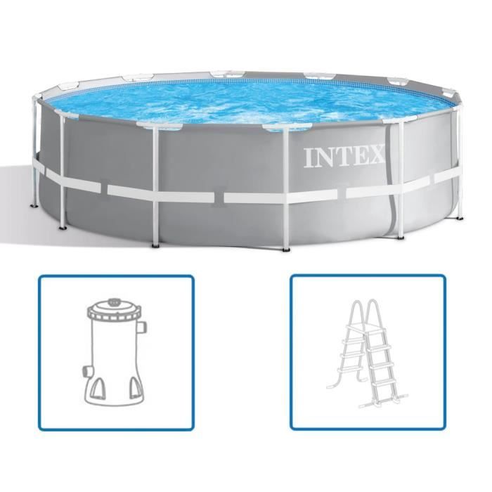 Intex Ensemble de piscine Prism Frame 366 x 99 cm 26716GN - Bleu - Maison et jardin - Piscine et spa - Piscines - Bleu - Bleu