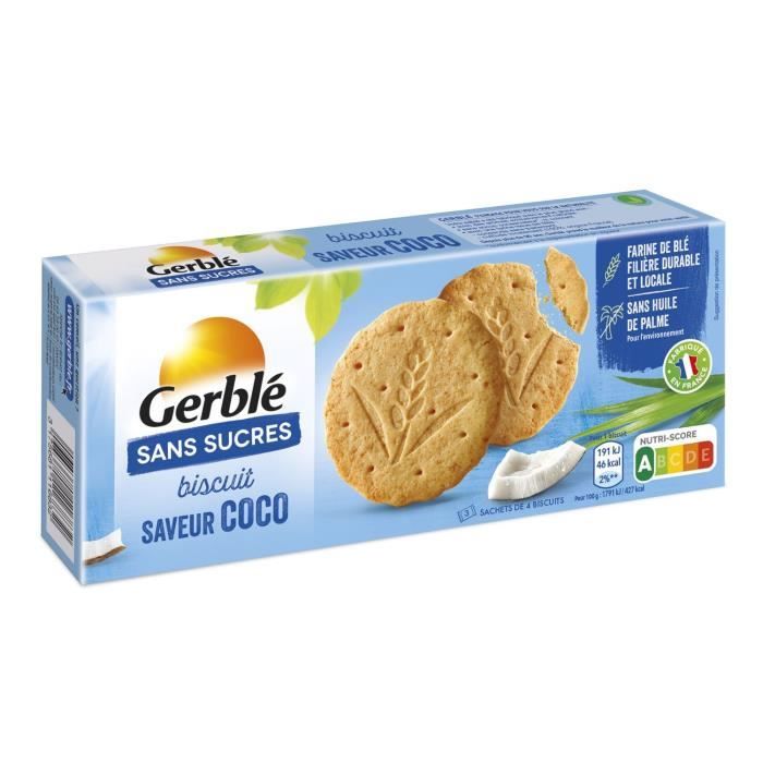 Gerblé Sans Sucres Biscuit Coco 132g