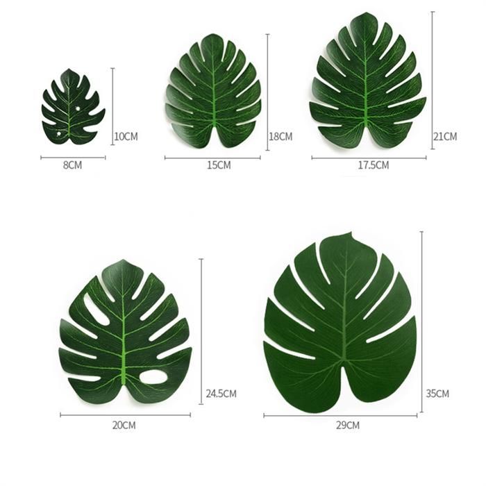 Feuilles De Palmier Tropicales Artificielles, Feuilles De Safari Dans La Jungle, Fausses Plantes