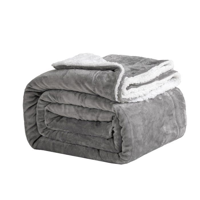 Good Nite Couverture De Voyage Et Oreiller 2en1 Doux - Compacte Pour Avion, Voiture, Bureau - Gris
