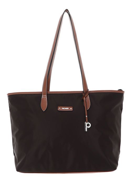 PICARD Sac shopper brun foncé pour femme Sonja Shopper Coffee