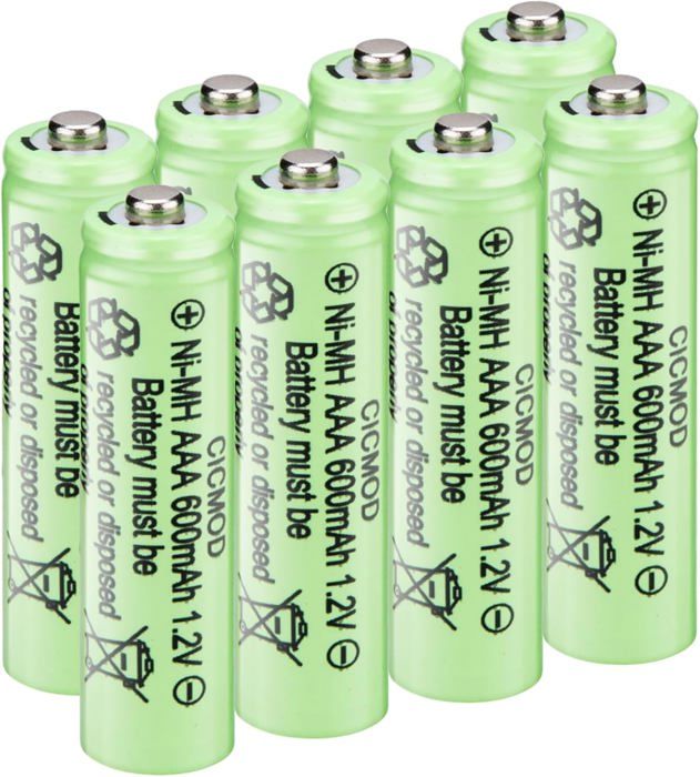 Piles Rechargeables Ni-MH AAA 600mAh HR03 1.2 V Batterie Rechargeable Lot de 8 pour Produits Solaires électroniques Quotidiens Piles Rechargeables Ni-MH AAA 600mAh HR03 1.2 V Batterie Rechargeable Lot de 8 pour Produits Solaires électroniques Quotidiens