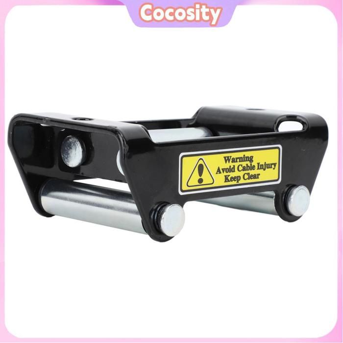 Winch Roller Fairlead - Support Pour Treuil 4500 Lb - Acier Haute Résistance, Anti-corrosion - Installation Simple - Pour 4x4, Remorquage