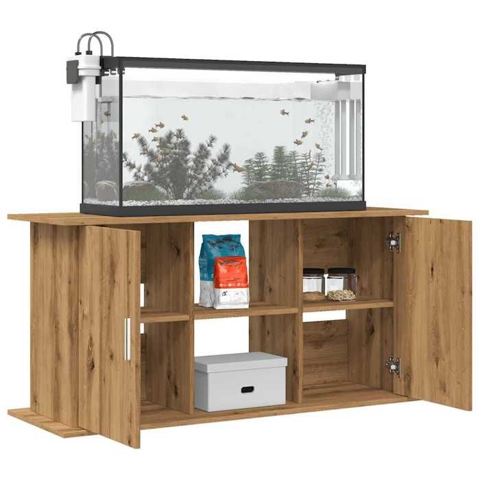 Comparer les prix de Elégant Support daquarium - Pieds Robustes - chêne artisanal - 121x41x58 cm - bois ingénierie &5937571