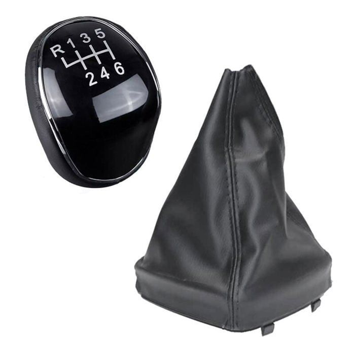Pommeau de Levier de Vitesse en Cuir 6 Vitesses Couvercle de Dmarrage pour Mondeo IV C-MAX Focus
