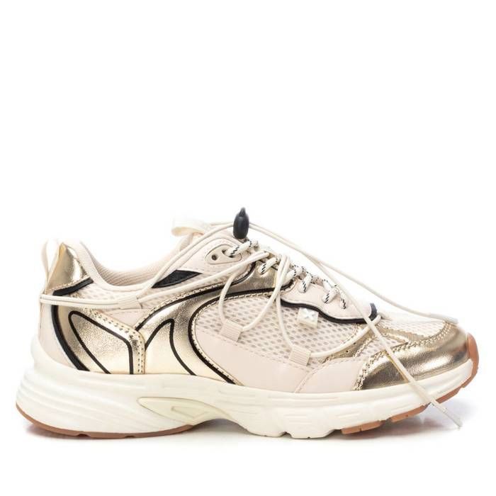 XTI BASKETS BASSES 144052 BEIGE/OR
