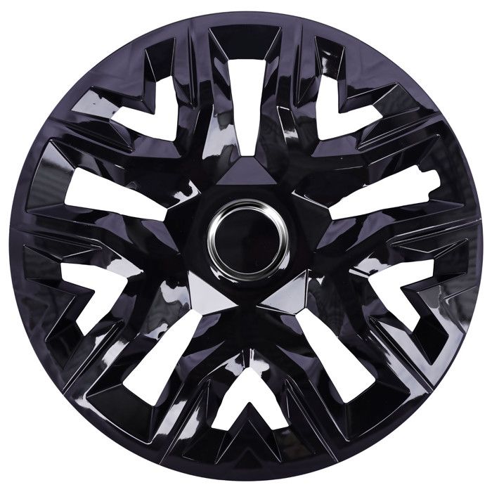 Enjoliveurs universels 15 NRM Perfecto noir laqué 4 pièces