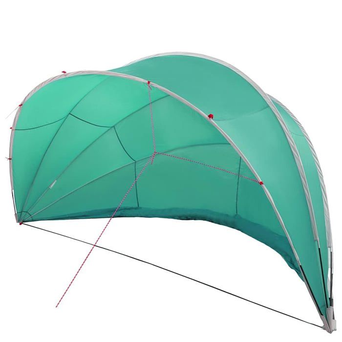 Dôme de piscine pliable - vidaXL - 546x516x250 cm - Vert - Polyester avec revêtement PU - Résistant à leau