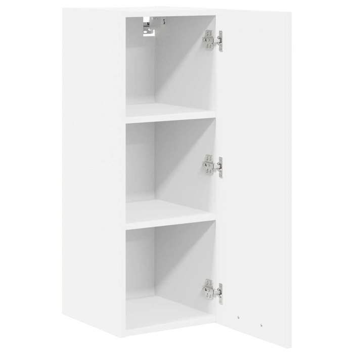 Printemps 2026 SoldesArmoire suspendue pour cuisine - Placard mural - avec rangement - Blanc 30 x 31 x 80 cm Bois dingénierie 143