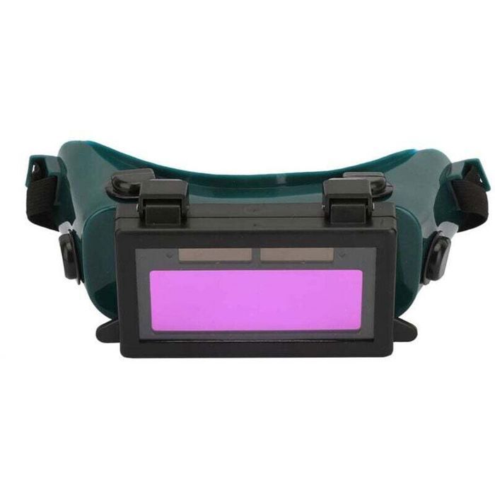 Lunettes de soudage à obscurcissement automatique - PZCC - Vert - 108x51x5 5 mm - Zone de visualisation 90x34 mm Lunettes de soudage à obscurcissement automatique - PZCC - Vert - 108x51x5 5 mm - Zone de visualisation 90x34 mm