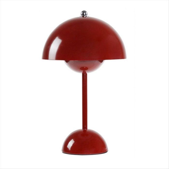 Lampe de Table LED Rechargeable en Forme de Champignon pour Chambre à Coucher Salle à Manger Veilleuse Tactile Décoration Simple