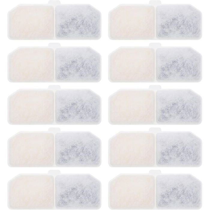 Filtres pour fontaines à eau pour chats - Unbrand - Compatibles avec fontaines 3 L - Charbon actif
