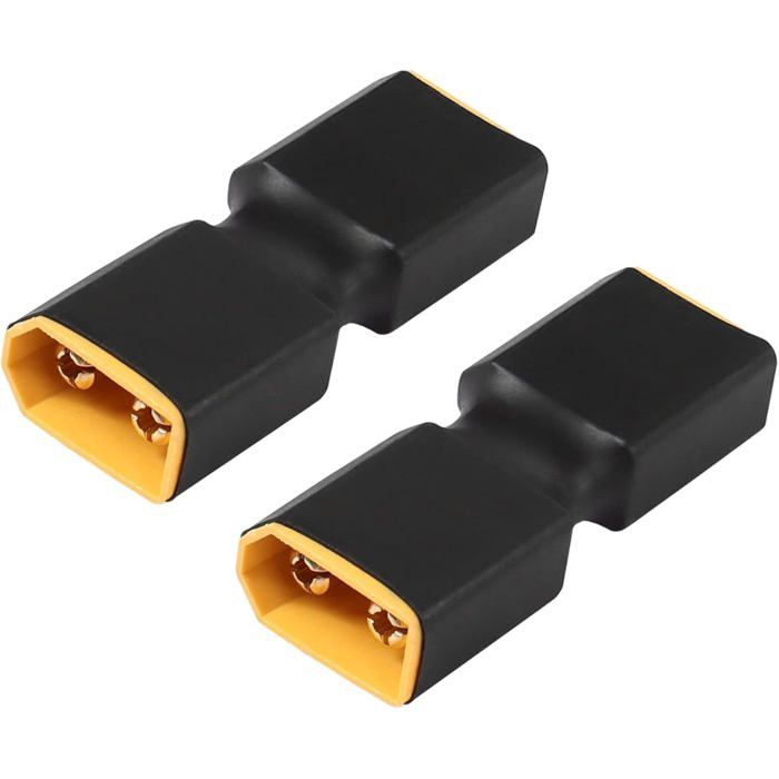 Adaptateur XT60 Mâle vers Mâle Sans Câble – Connecteur XT60 pour Batteries LiPo Drones FPV Voitures RC Aéromodèles et Chargeurs