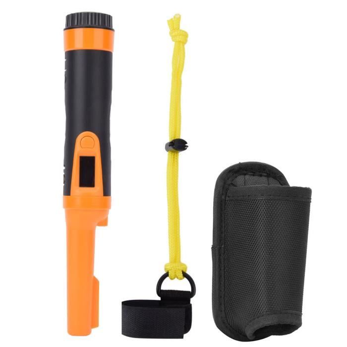 Détecteur De Métaux Portable Étanche IP68 - Balayage 360°, Lampe LED, Pour Plage, Rivière & Recherche Trésors - Noir