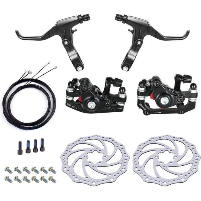 Freins à Disques Mécaniques - Kit Complet Avant + Arrière + Disques