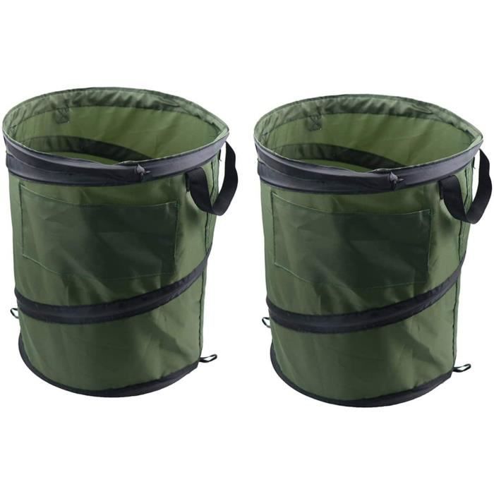 Grand Sac De Jardin Pliable En Oxford – Pour Feuilles, Jouets, Rangement – Poignées Robustes, Réutilisable - 5