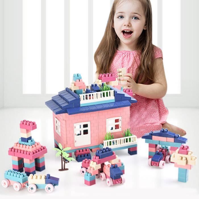 Jeu de Construction Modelisme Scène en Plastique Blocs de Construction Jouet Puzzle Assemblage Education pour Enfant Bébé -228 Blocs