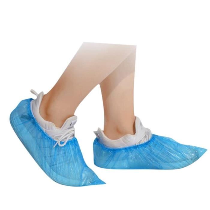 Ensemble Chaussure en Plastique jetable ，Couvre Imperméable Housses-pour  Chaussures Intérieure-Extérieure-100Pcs - Cdiscount