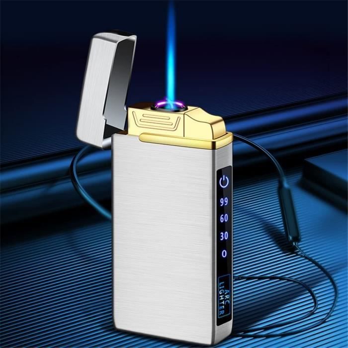 Lot De 4 Briquets à Arc électrique Rechargeables USB - Col Flexible 360°, Sans Flamme, Coupe-vent - Avec Sécurité Et Indicateur De Batterie - Pour Bougies, Barbecues