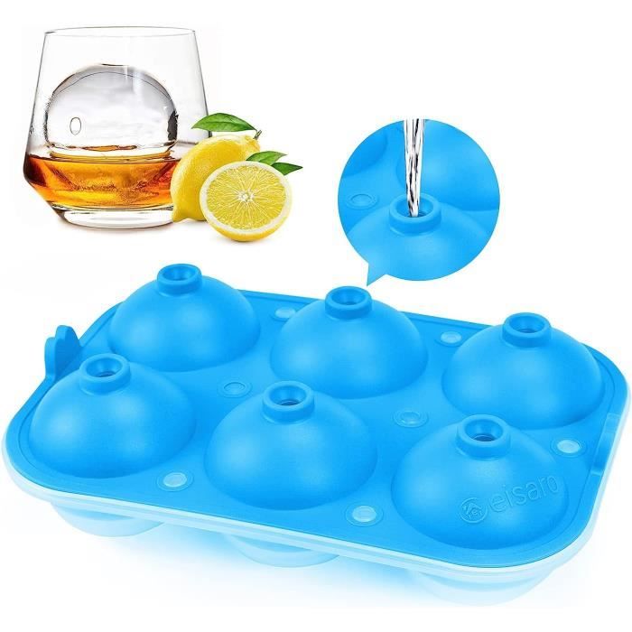 Bac à Glaçons En Silicone Avec Couvercle - 37 Blocs Hexagonaux - Sans BPA, Lavable Au Lave-vaisselle - Inclut Clip Pour Verre