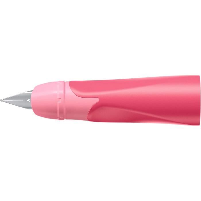 Stylo Plume Ergonomique Titane Bleu – Remplissage Sous Vide – Pointe Acier Inox EF 0.5 Mm – Léger & Confort