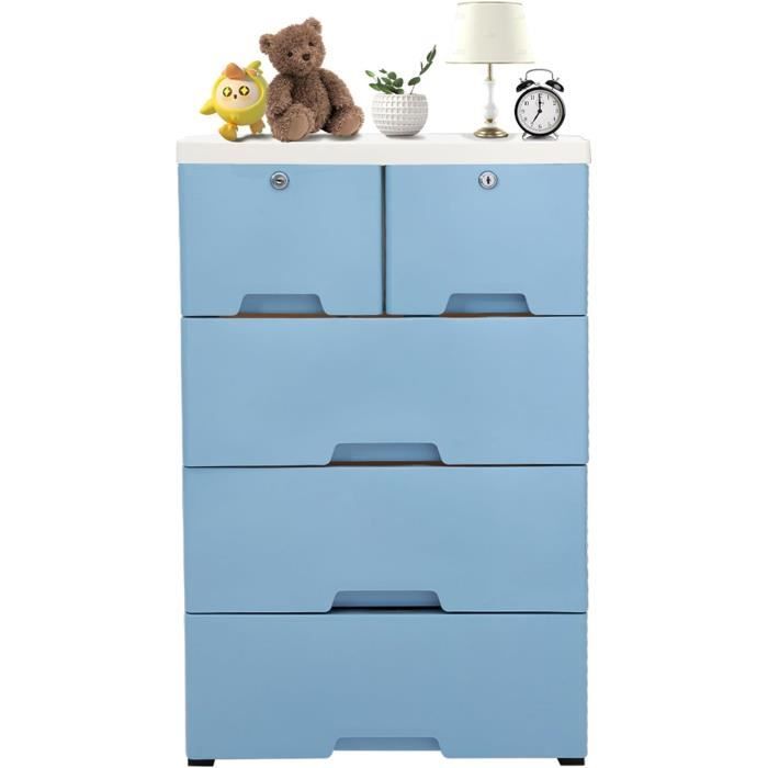 Armoire De Classement Verrouillable 50 X 35 X 102 Cm Commode Avec 6 ...