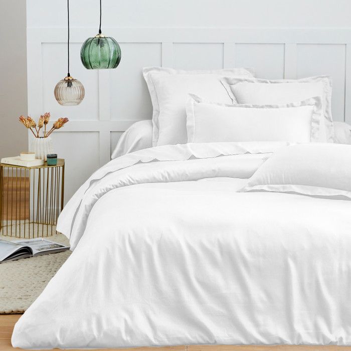 Housse de couette 240 x 220 cm Prémium pour lit 2 places - Prémium Neige Housse de couette 240 x 220 cm Prémium pour lit 2 places - Prémium Neige