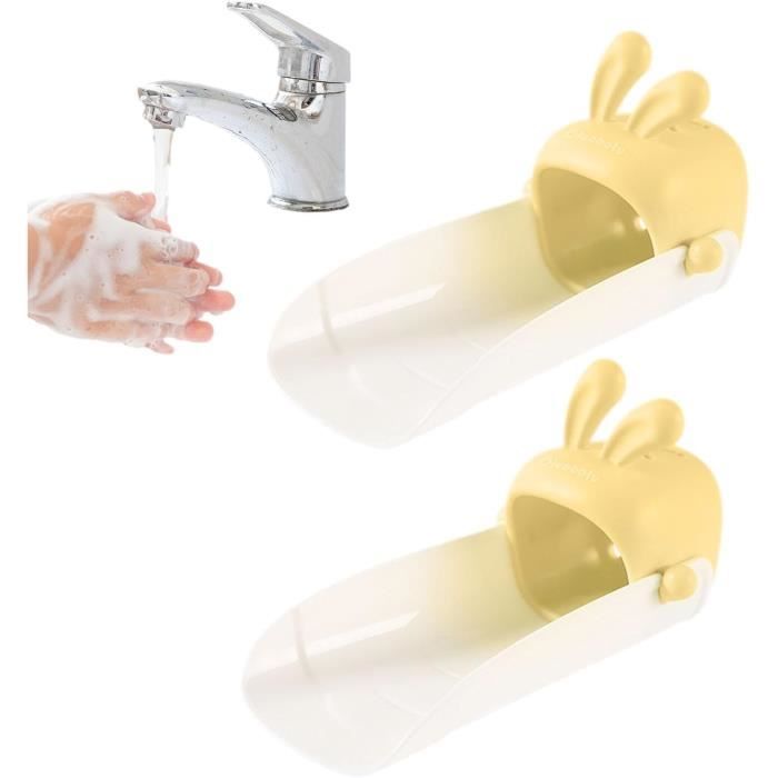Lot De 2 Rallonges De Robinet Pour Tout-Petits – Extension Évier Salle De Bain & Cuisine, Gris