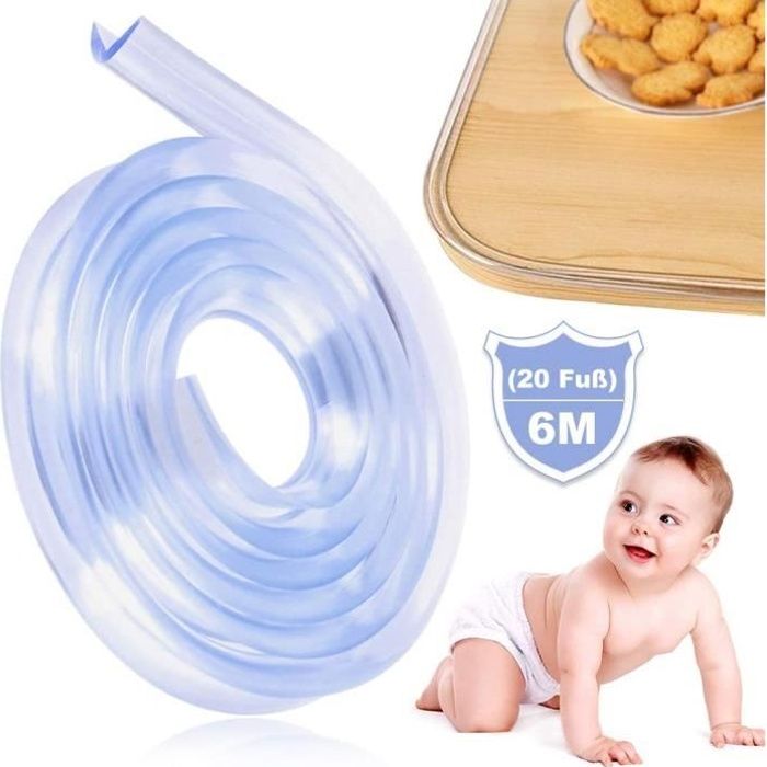 Protection De Bord Souple Et Découpable Pour Meubles - Transparente, Acrylique, 500 Cm, Sécurité Enfants, Coins Tables, Armoires