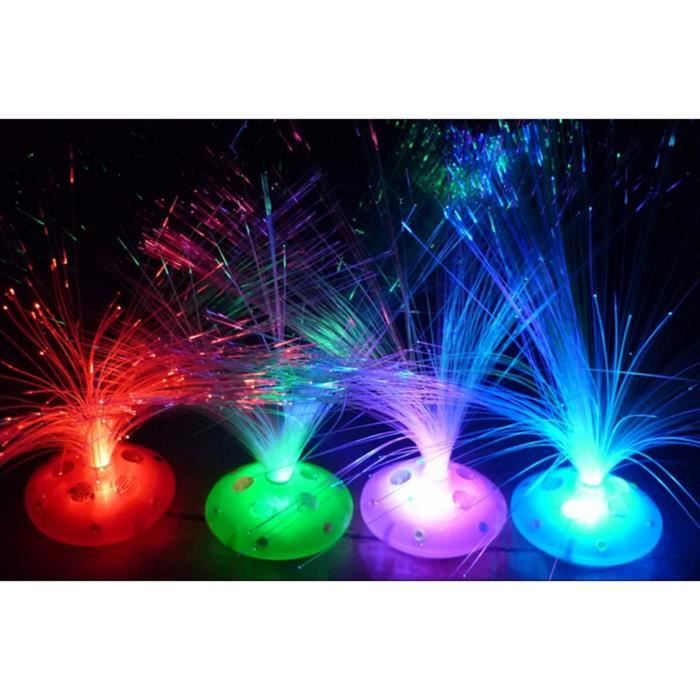 Romantique LED Couleur Changement Fibre Optique Veilleuse Lampe de Nuit