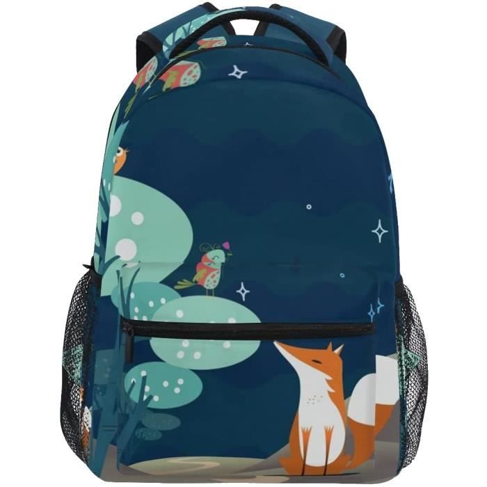 Fox School Backpack Cartables pour tudiants Filles Portable Sa