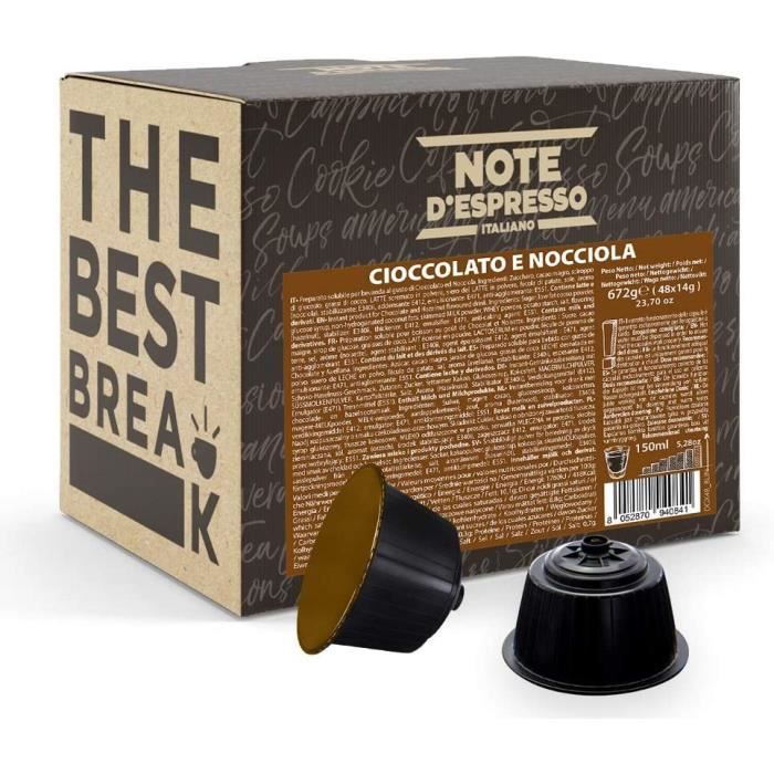 Hazelnut Chocolate Capsules Exclusivement Compatibles avec les