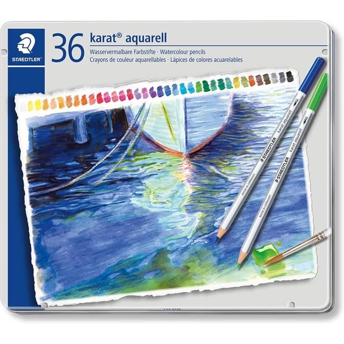 YYZB 96 Crayons Aquarellables Professionnels – Set Complet Avec Étui, Idéal Pour Artistes Débutants Et Confirmés, Couleurs Vives Et Lumineuses
