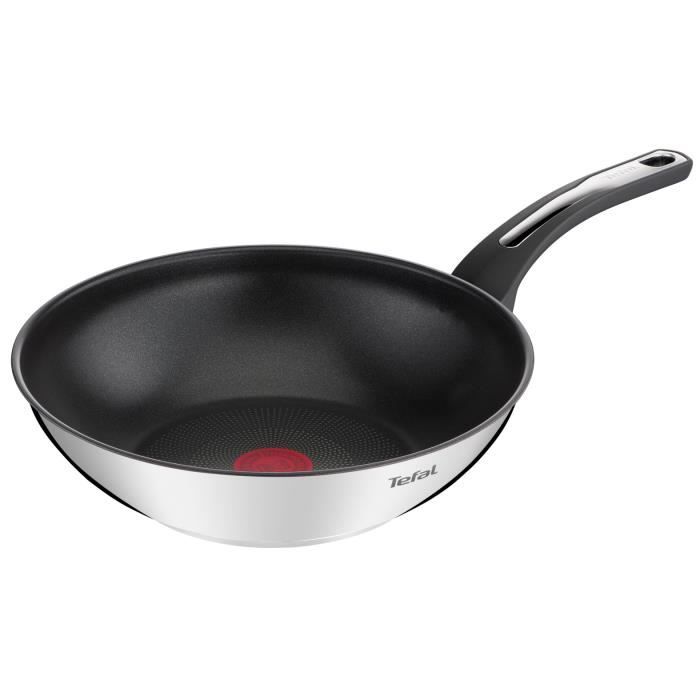TEFAL E3001904 Emotion poêle wok 28cm, revêtement anti-adhésif, tous feux dont induction