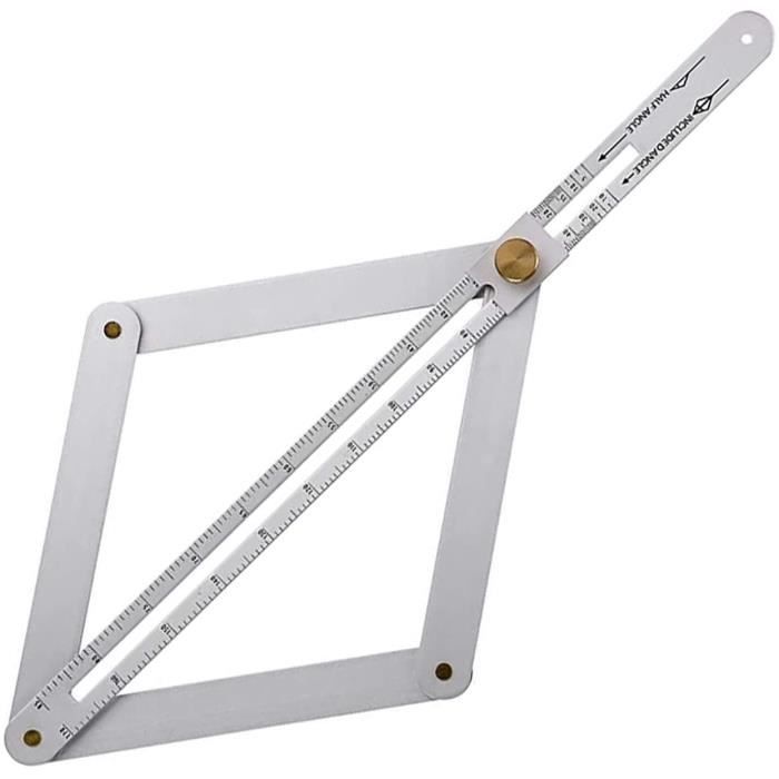 Équerres De Charpentier En Aluminium - 2 Pièces 17cm Et 30cm, Précision Haute, Mesure Angle Et Coupe