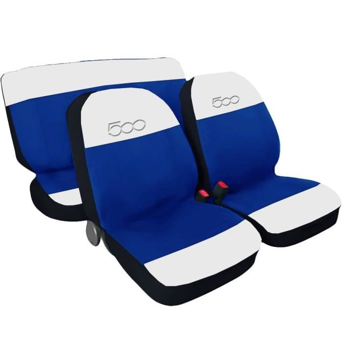 Lupex Shop 500/ /_ BI.BR Housses de si/ège Auto Bicolore Blanc//Bleu Royal