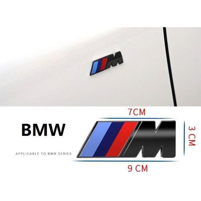 Logo ///M BMW Sport Performance Emblème Badge Chromé Autocollant Noir 90mm  x 30 mm - Cdiscount Auto