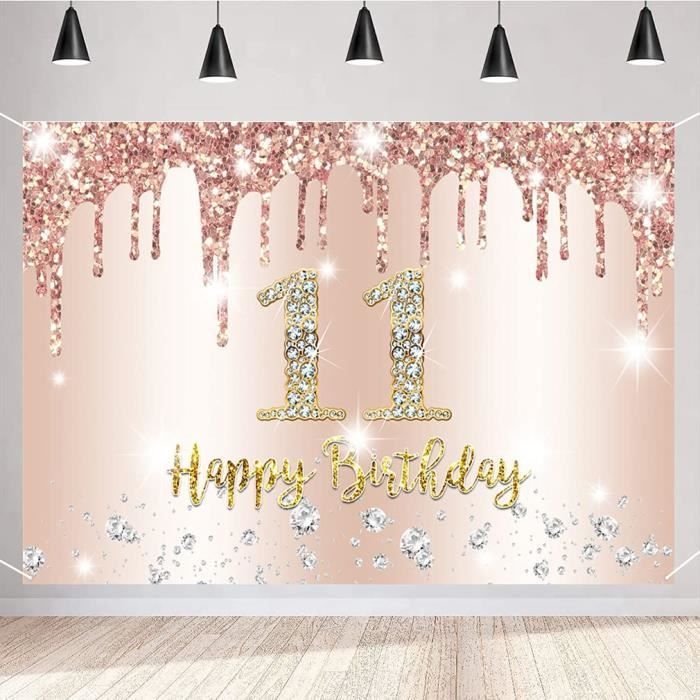 2 Personnalisé or Rose coeurs Anniversaire Bannières Décoration affiches 2 Personnalisé or Rose coeurs Anniversaire Bannières Décoration affiches