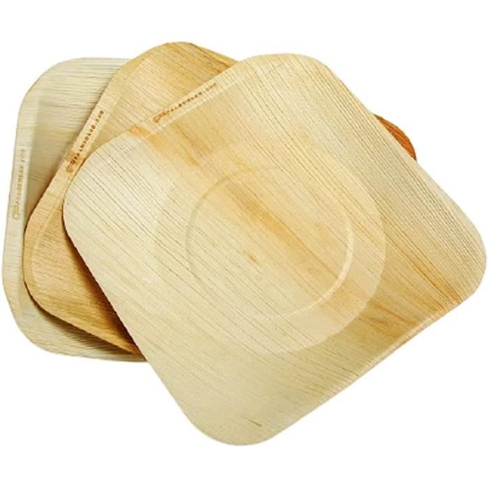 Inoverse Lot De 1500 Assiettes Jetables En Carton Rectangulaires Blanches 13x20 Cm - Vaisselle Écologique Pour Événements