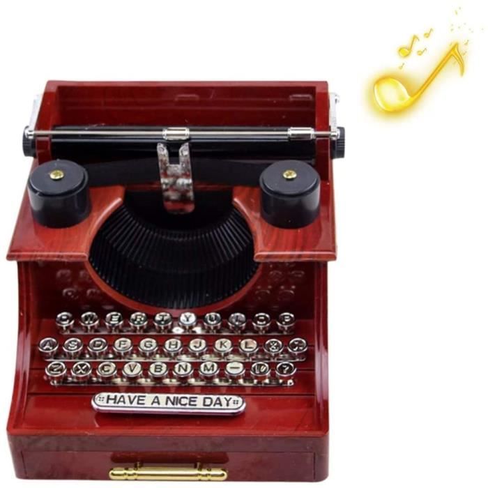 Boîte à Musique Décor De Machine à écrire Classique Vintage Pour Enfant  Pour - Cdiscount Maison